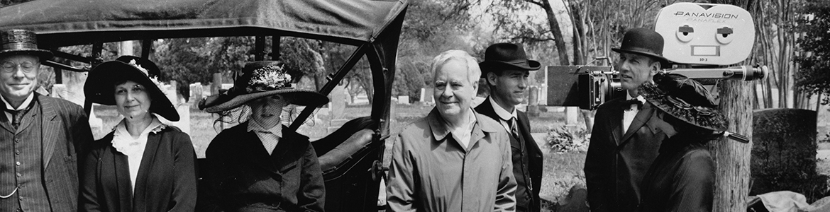 [Horton Foote and Actors on Set of '1918'], ca. 1985