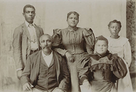 [African American family], ca. 1895, Bonham, Fannin County, Texas