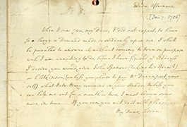 Letter to Mary Wesley