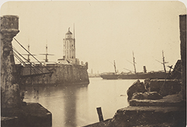 [Lighthouse and Ships, Fort San Juan de Ulua], ca. 1866-1867
