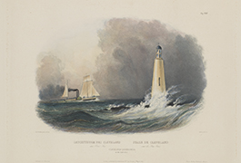 Cleveland Lighthouse on Lake Erie.