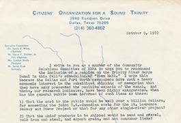  [Letter from James F. White to KERA, October 9, 1972]