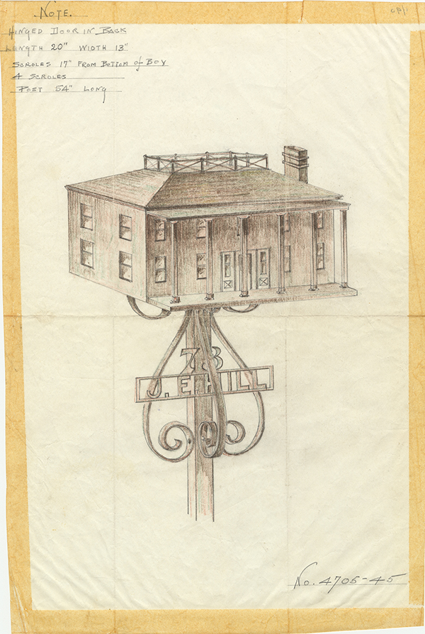[Mailbox in Shape of House], 1945