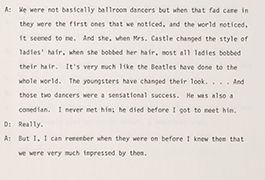 Fred Astaire Interview by Ronald L. Davis [excerpt]