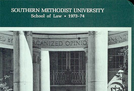  Southern Methodist University. School of Law. 1973-74 [cover]