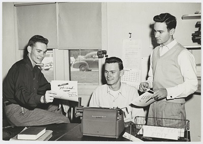 Daily Campus Staff at Work, 1955