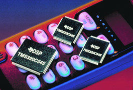  [TI DSP chips and a digital cell phone], ca. 1990