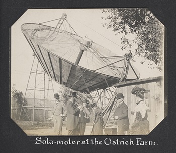 Sola-motor at the Ostrich Farm, 1902