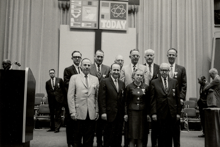 Photograph of the North Texas Annual Conferences delegates to the Uniting Conference, 1968.