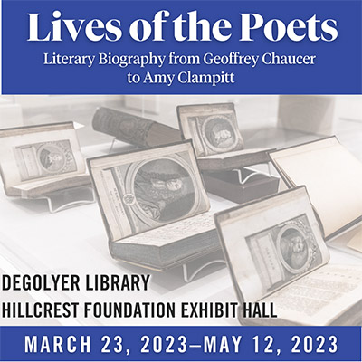 "Lives of the Poets" promotional flyer