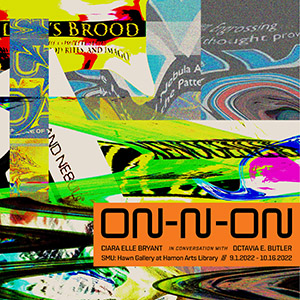 abstract promotional poster for On-and-On exhibit