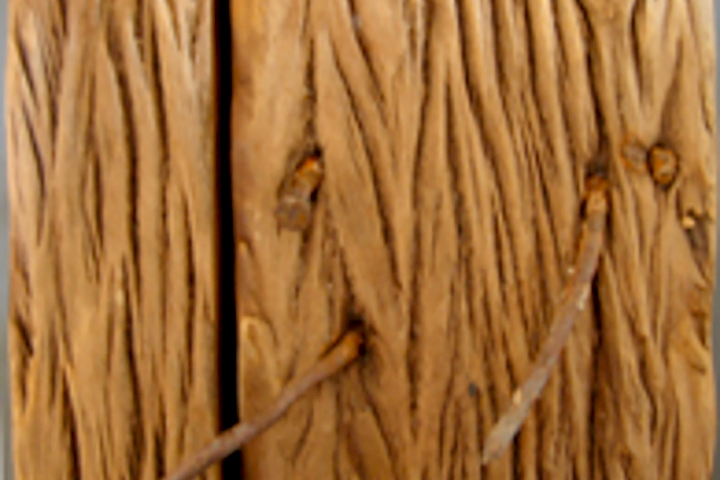 artificial process applied to wood