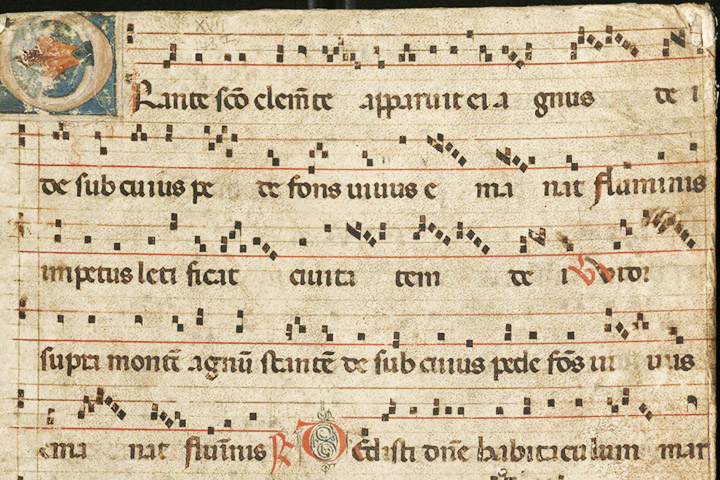 excerpt from a medieval music manuscript 