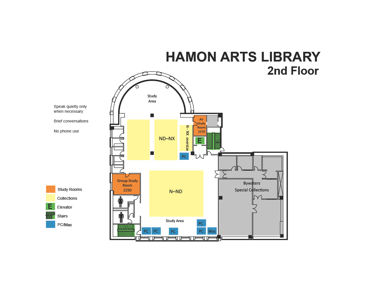 Hamon 2nd Floor Map