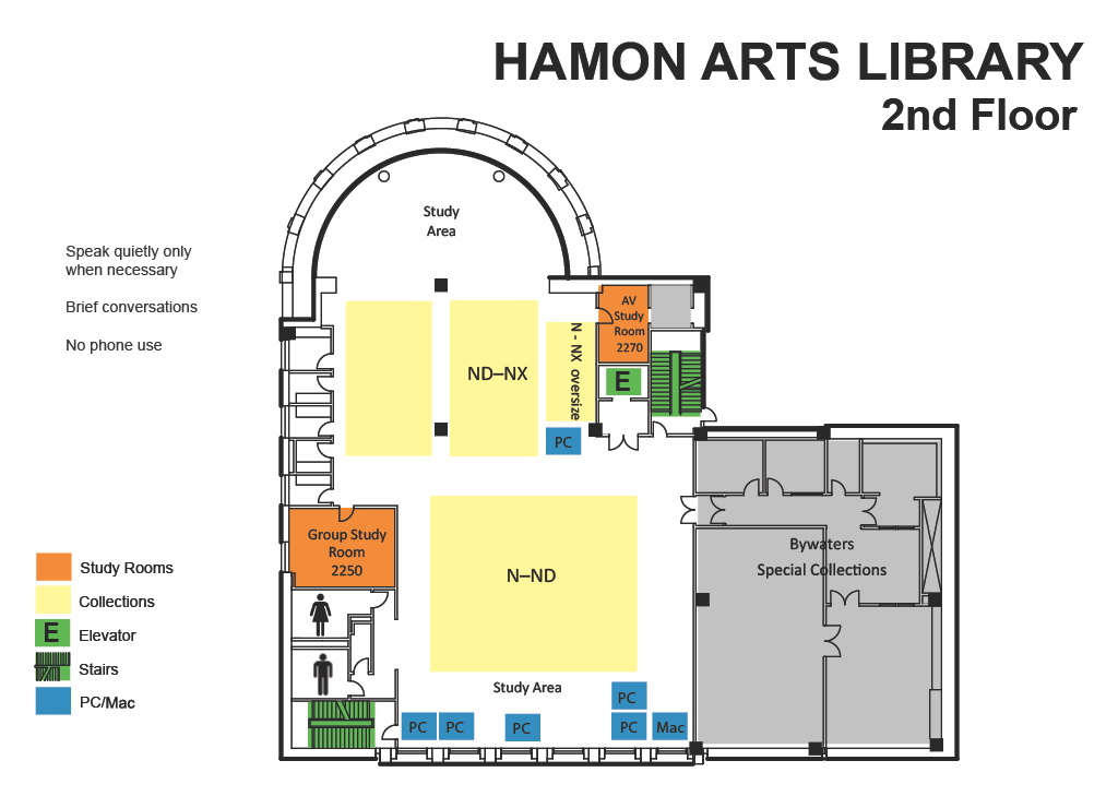 Hamon 2nd Floor Map