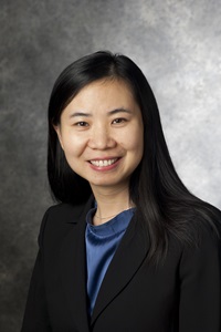 A headshot of Ping Gui, a member of the Lyle School of Engineering Faculty.