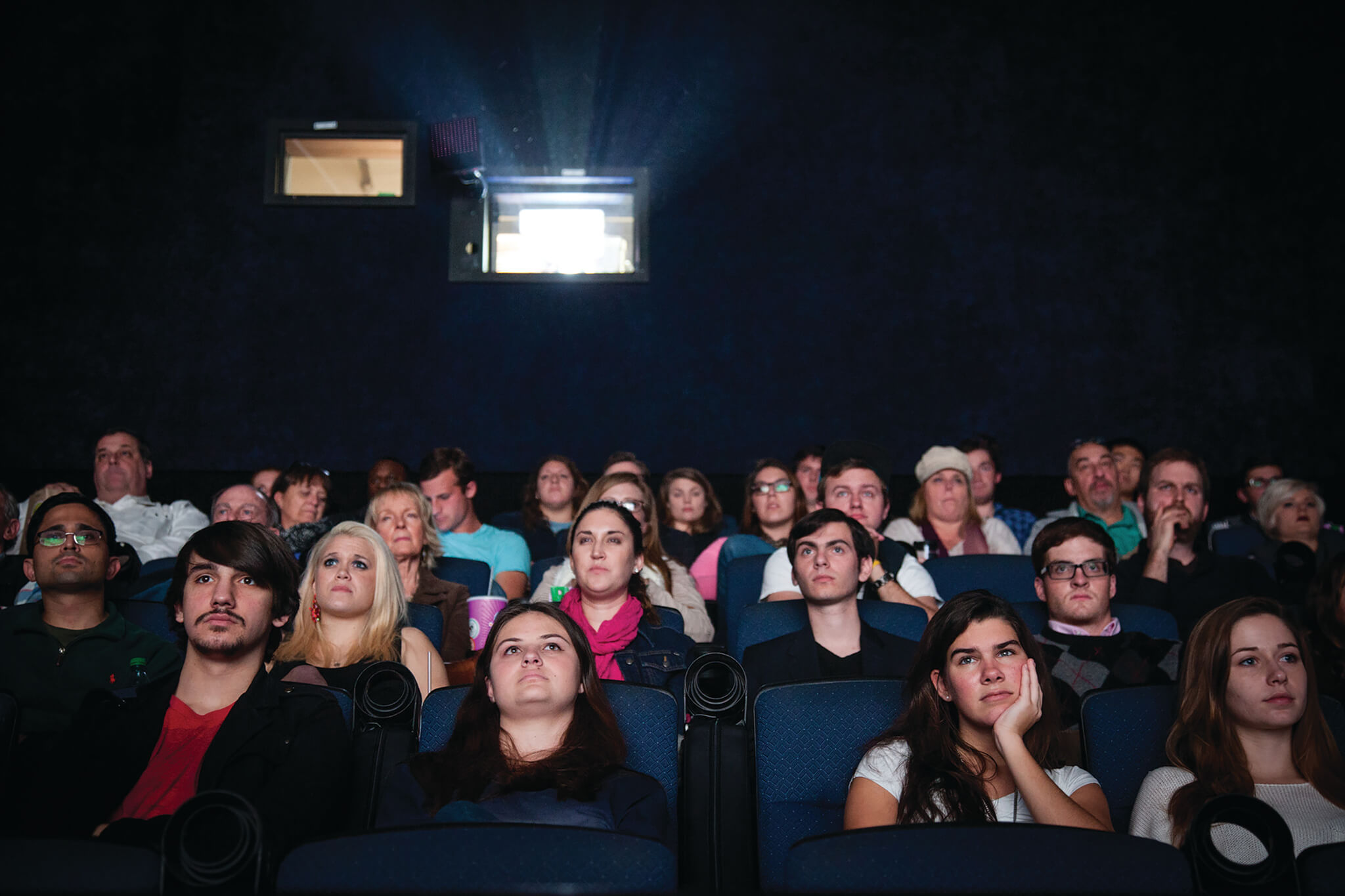 audience in a movie theater