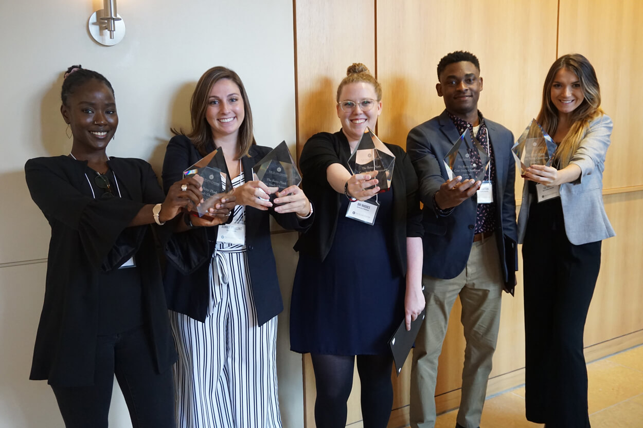 Jerry Crayton (second from right) and team members won the Betsy Plank Diversity Case Study Award at the Challenge for Emerging Leaders