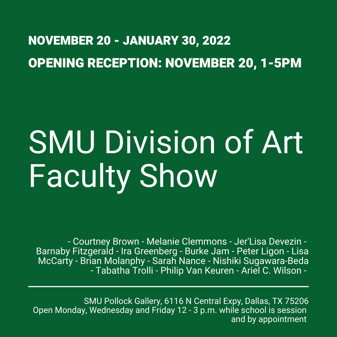 Art Faculty Show Flyer