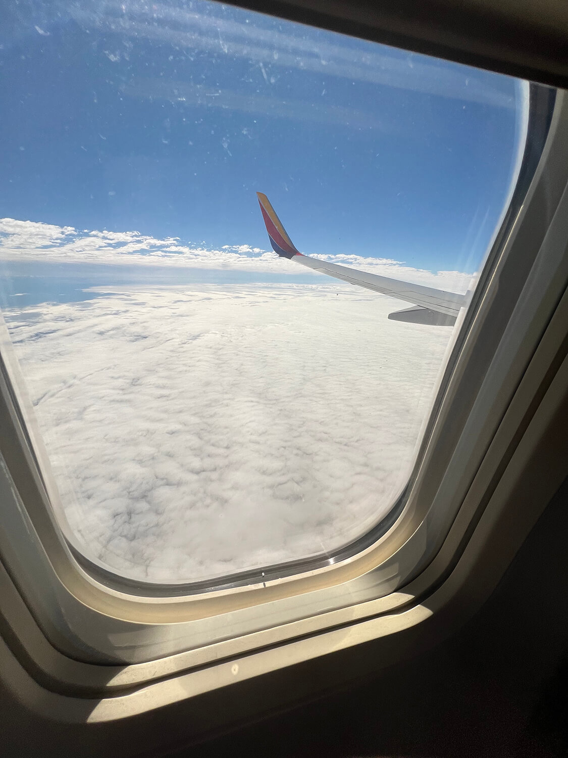 Airplane seat photo