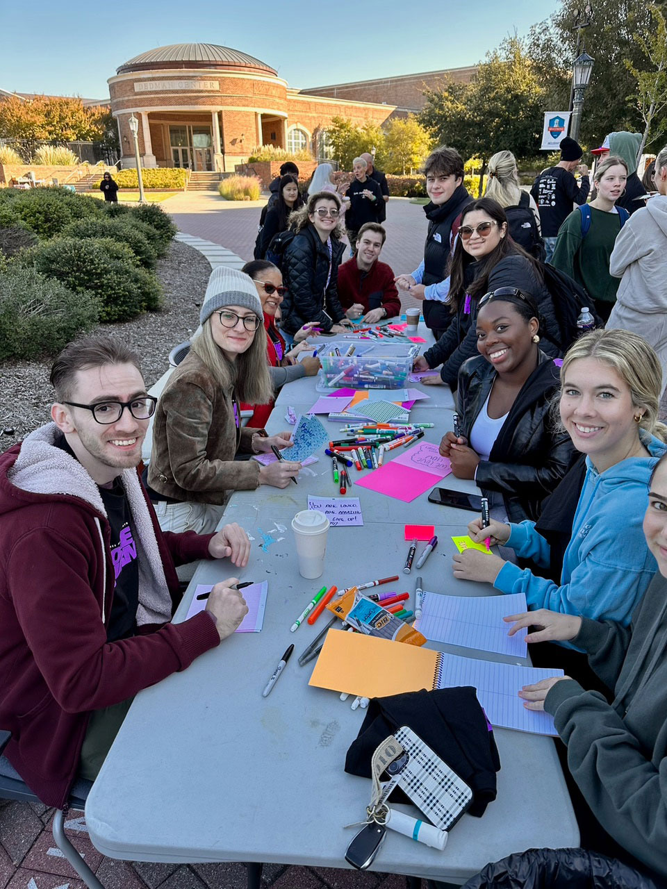 Armstrong Commons students participate in bonding activities.