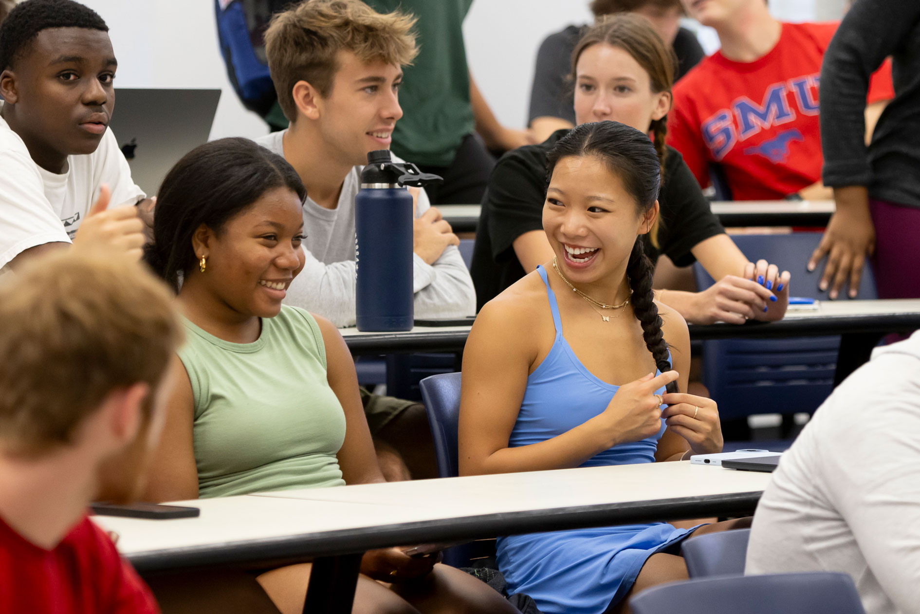 First-Year Arts Community Experience students listen to a lecture.