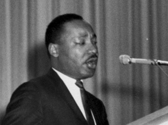 Dr. Martin Luther King Jr. speaks at SMU