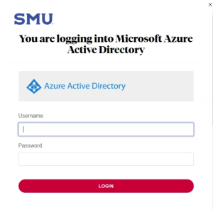 A screenshot of the Azure Active Directory login screen on a PC.