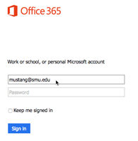 Office 365 Welcome Screen