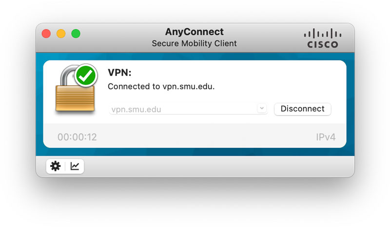 Securely connected with AnyConnect