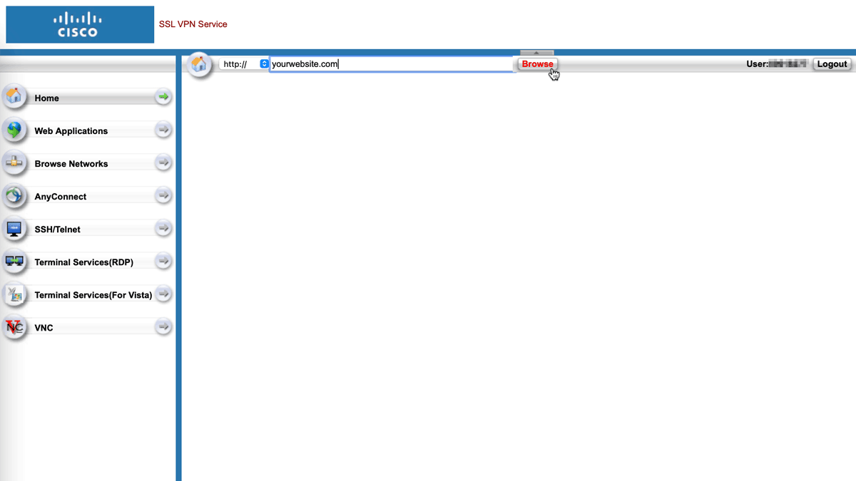 AnyConnect Web Portal
