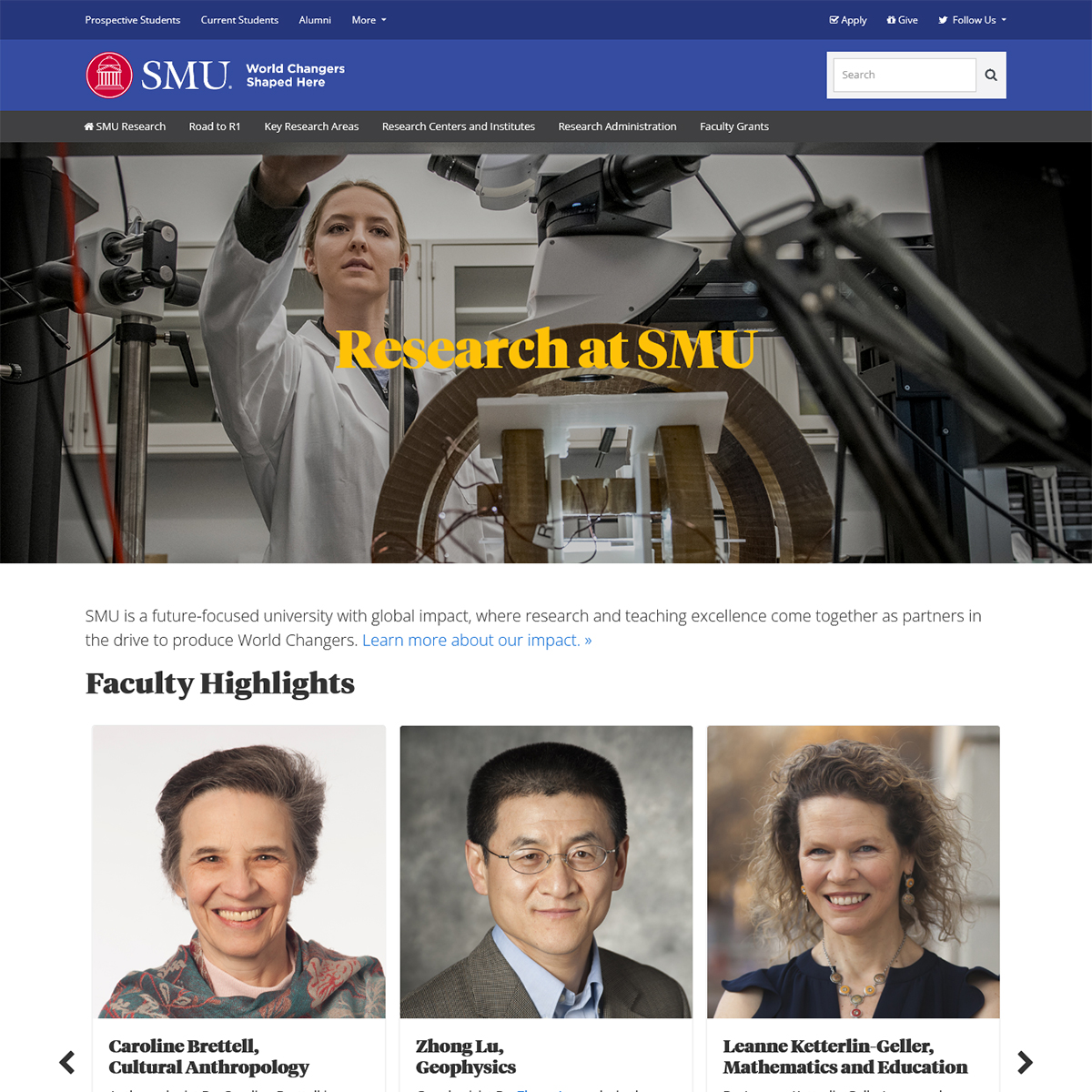 SMU research site thumbnail