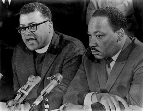 Rev. James Lawson with Rev. Dr. Martin Luther King, Jr.