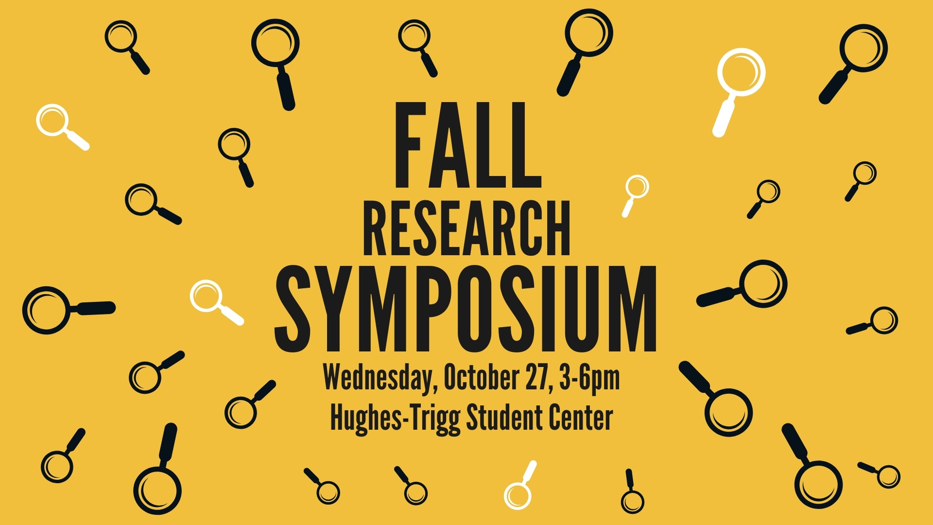 flyer for the 2021 Fall Research Symposium