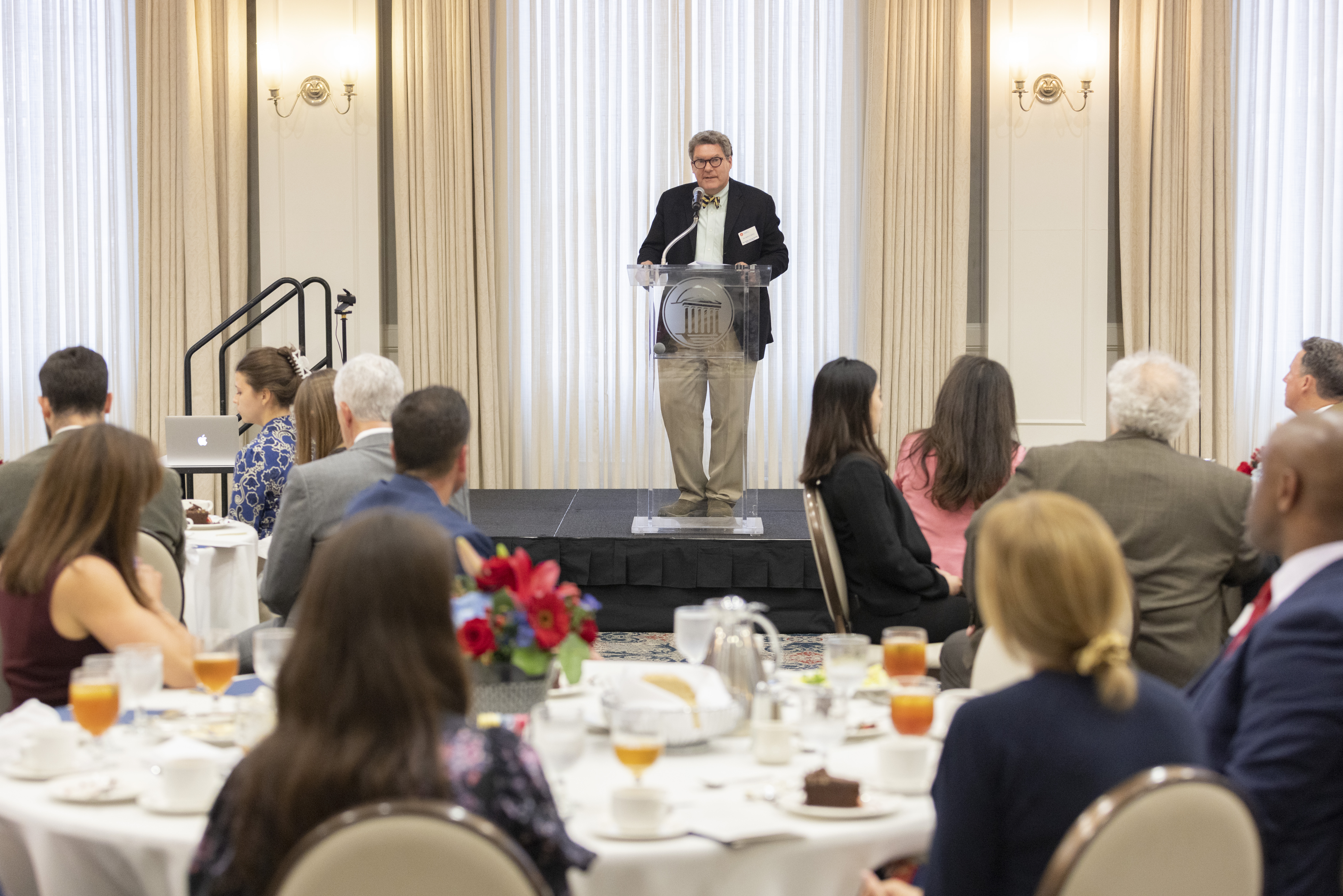 Dr. David D. Doyle delivers remarks at the 2022 annual Hyer Society Induction Ceremony
