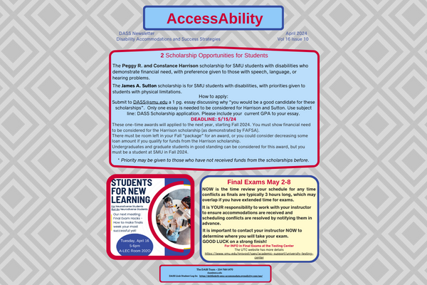 Cover of April 2024 issue of AccessAbility