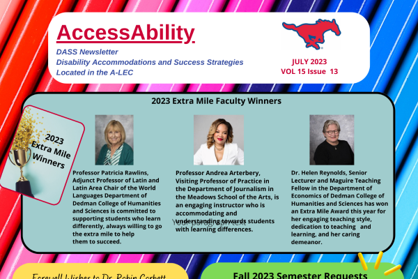 Cover of an issue of AccessAbility Student Newsletter