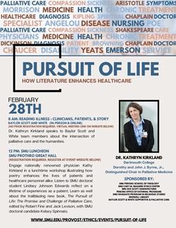 Flyer advertising the Pursuit of Life Symposium