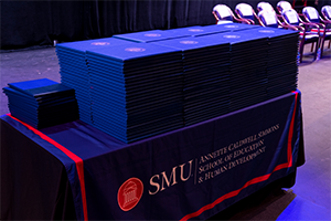 SMU Simmons Graduation Ceremony Diplomas