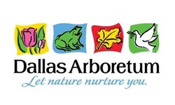 Dallas Arboretum logo. Let nature nurture you.