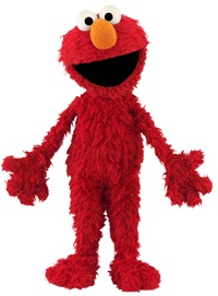 Elmo, the Muppet character on Sesame Street