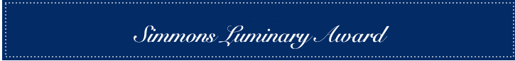 Simmons School Luminary Award logo