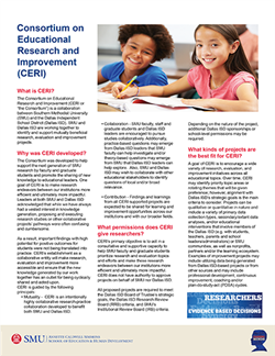 First page image of the consortium on educational research and improvement (CERI) fact sheet document.