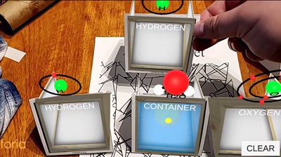 Augmented Reality Chemistry mobile application screenshot