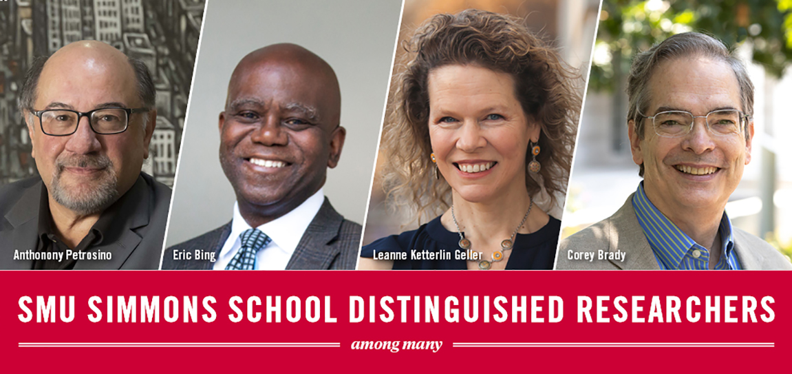 Simmons School Distinguished Researchers: Dr. Anthony Petrosino, Dr. Eric Bing, Dr. Leanne Ketterlin Geller, Dr. Corey Brady. Total Awards in 2021-22: $20,887,727. Ranked among the top 12 private graduate schools nationally and among the top 3 public and private schools in Texas.