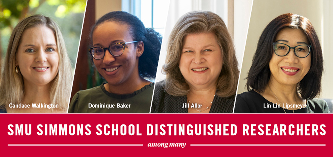 Simmons School Distinguished Researchers: Dr. Candace Walkington, Dr. Dominique Baker, Dr. Jill Allor, Dr. Lin Lin Lipsmeyer. Total Awards in 2021-22: $20,887,727. Ranked among the top 12 private graduate schools nationally and among the top 3 public and private schools in Texas.
