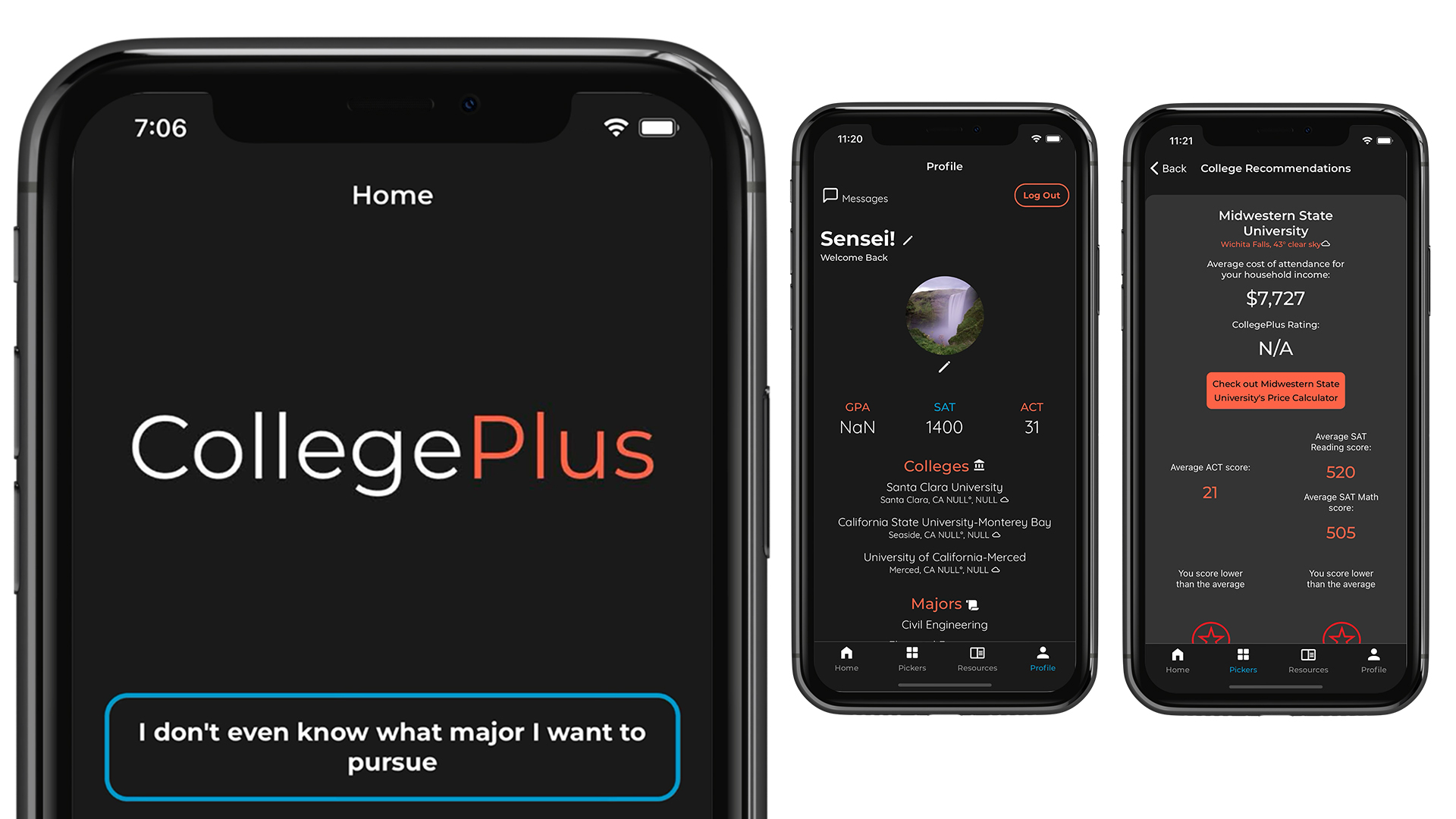 College Plus app promo