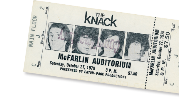 The Knack concert ticket