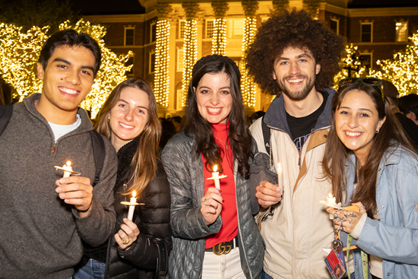 Students at the Celebration of lights