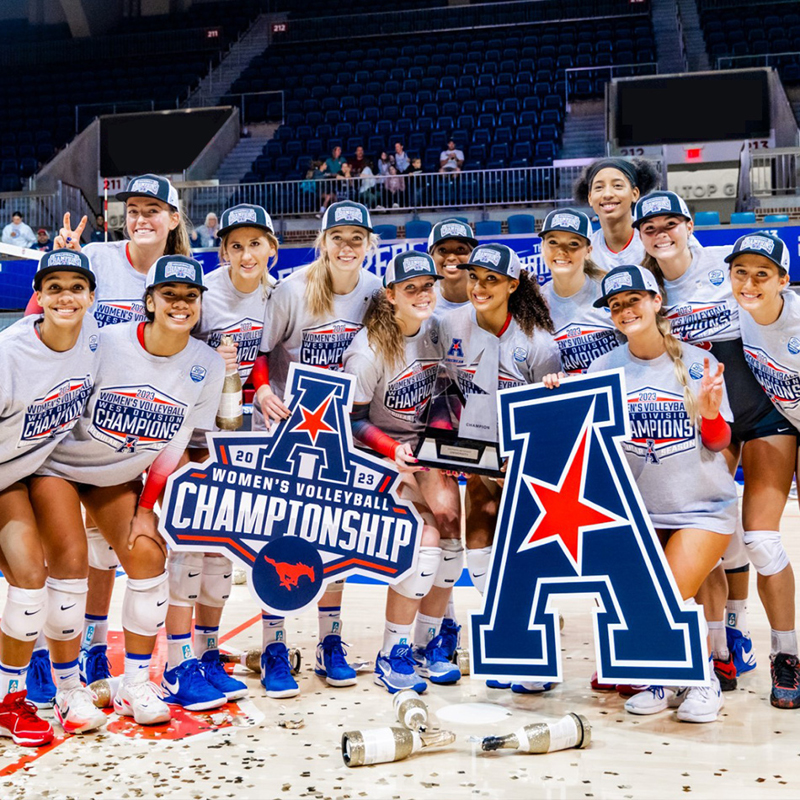 SMU brought home eight American Athletic Conference championships this season!